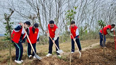 “青春绿意满山村 团员携手植新梦”  ——惠州理工学校团委植树节主题团日活动