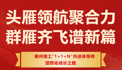 头雁领航聚合力 群雁齐飞谱新篇——惠州理工"1+1+N"共进体导师团燃动成长之路